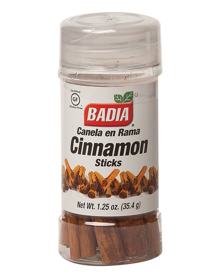 21443 - Badia Cinnamon Sticks - 1.25 oz. (Pack of 8) - Box:  - Loc: S10