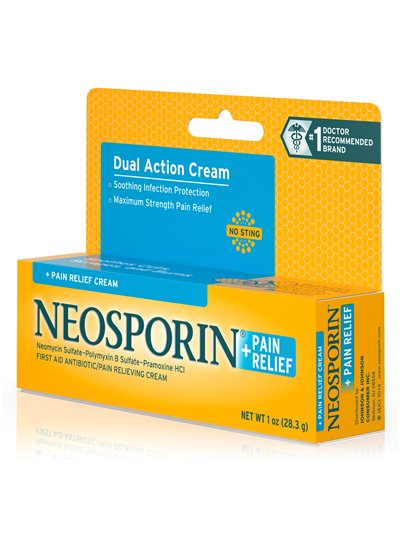 21477 - Neosporin Pain Relief Cream, 1oz - Box:  - Loc: N0