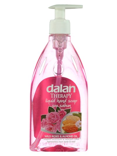 21484 - Dalan Liquid Hand Soap, Wild Roses & Amond Oil - 13.5 fl. oz. - Box:  - Loc: F2