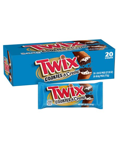 21606 - Twix Cookies & Creme - 20 Count - Box:  - Loc: M8