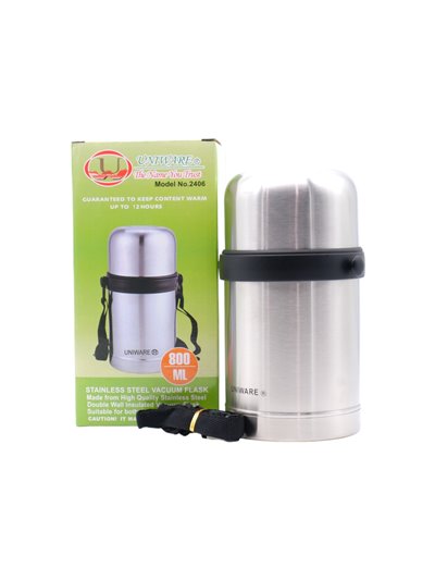 21646 - Uniware S/S Vacuum Flask 800 ml - Box:  - Loc: J11