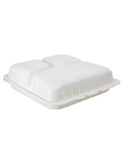 21674 - Plastic Hinged Container 9"-3 (95HT3) 150 pcs - Box:  - Loc: E13