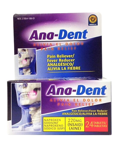 21697 - AnaDent Headache Relief - 24ct - Box:  - Loc: F1