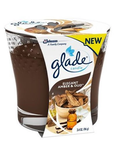 21703 - Glade Candle Elegant Amber & Oud - 3.4 oz. (Case of 6) - Box:  - Loc: I7