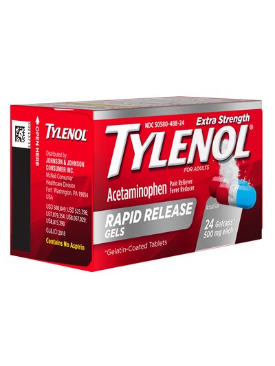21759 - Tylenol Extra Strength (Release Gels) - 24ct - Box:  - Loc: K0