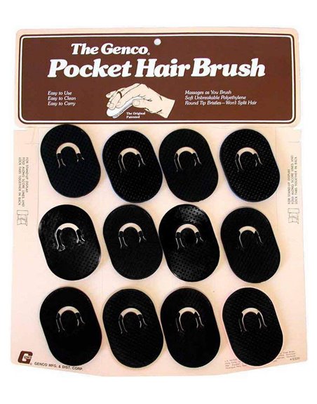 21791 - Genco Original Plastic Hair Brush 12 ct - Box:  - Loc: J5