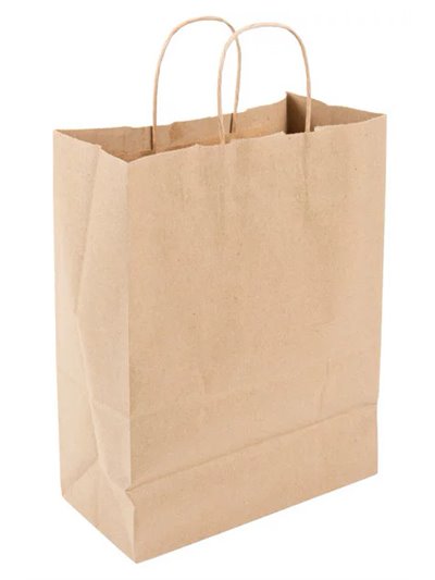 21816 - Paper Handle Bag Mediun 10X5X13 - 250 pcs-1/8 - Box:  - Loc: C10
