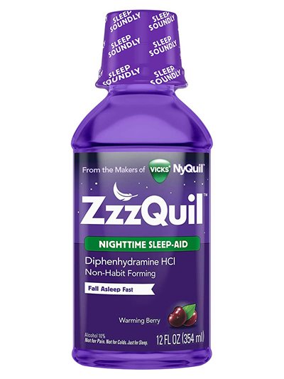 21829 - Vicks ZzzQuil Nighttime Sleep Aid - 12fl. oz. - Box:  - Loc: K4