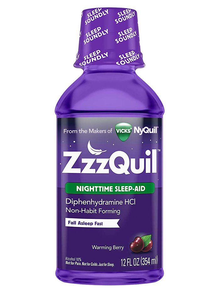 21829 - Vicks ZzzQuil Nighttime Sleep Aid - 12fl. oz. - Box:  - Loc: K4