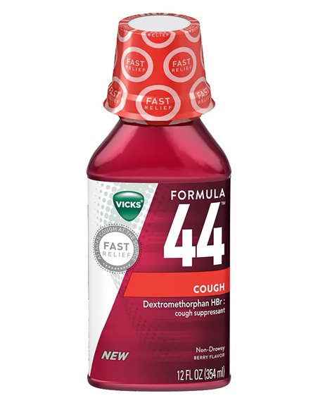 21871 - Vicks Formula 44 Cough - 12oz. - Box:  - Loc: 31P