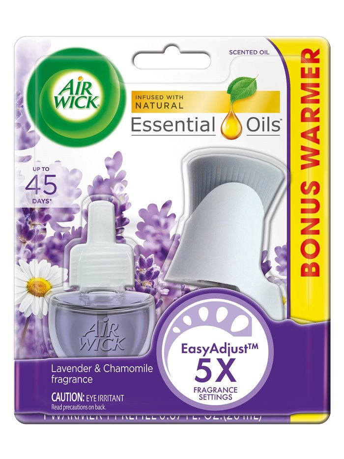 21883 - Air Wick Scented Oil Warmer + Refill, Lavender - 1ct. (Case of 6) - Box:  - Loc: I7