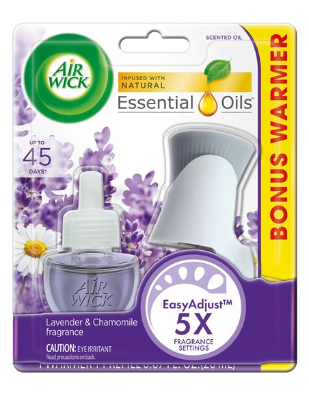 21883 - Air Wick Scented Oil Warmer + Refill, Lavender - 1ct. (Case of 6) - Box:  - Loc: I7