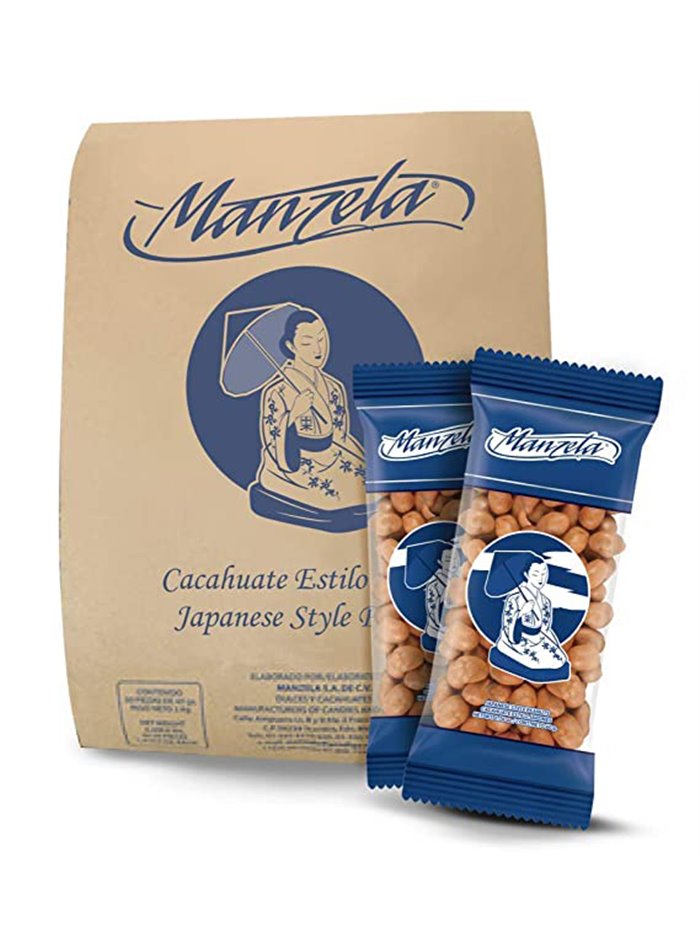 21884 - Manzela Japanese Peanut, 1.76 oz - 40 Bags - Box:  - Loc: M10