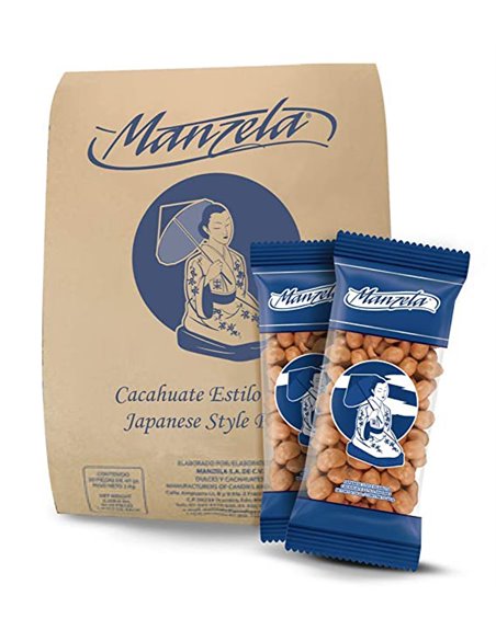 21884 - Manzela Japanese Peanut, 1.76 oz - 40 Bags - Box:  - Loc: M10