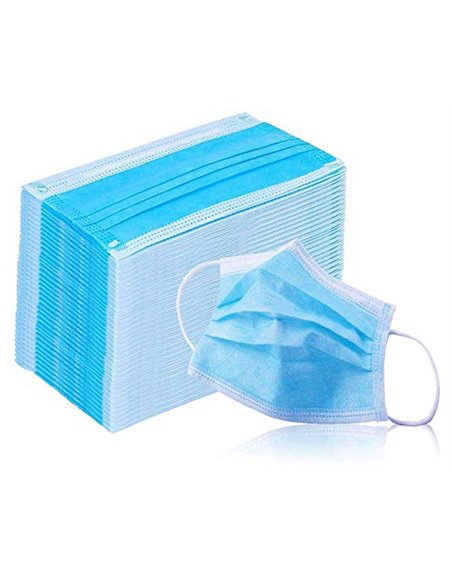 21925 - Disposable Face Mask Blue- 50ct - Box:  - Loc: R2