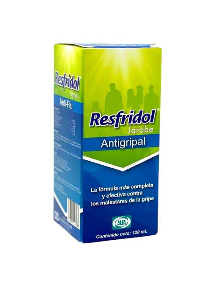 22000 - Resfridol Jarabe Anti - Influenza Syrup 120ml - Box:  - Loc: L3