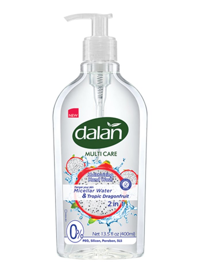 22092 - Dalan Liquid Hand Soap, Micellar Water & Tropic Dragonfruit 2in1 - 13.5 fl. oz. - Box:  - Loc: F2