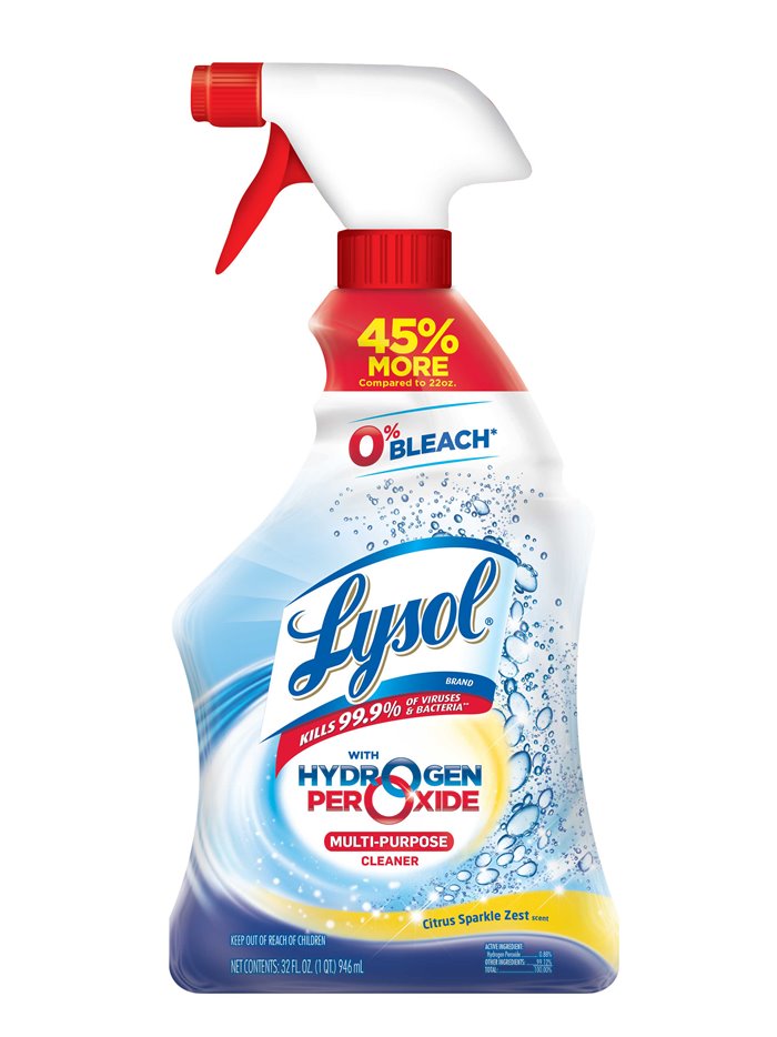 22147 - Lysol All Purpose Cleaner Power & Free, Citrus Sparkle Zest Scent  (89289) - 32 fl. oz. - Box:  - Loc: I5