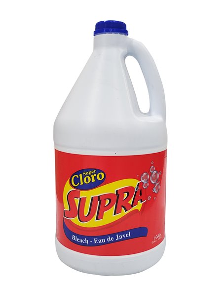 22207 - Supra Cloro ( Bleach) - 128 oz. (Case of 6) - Box:  - Loc: B6