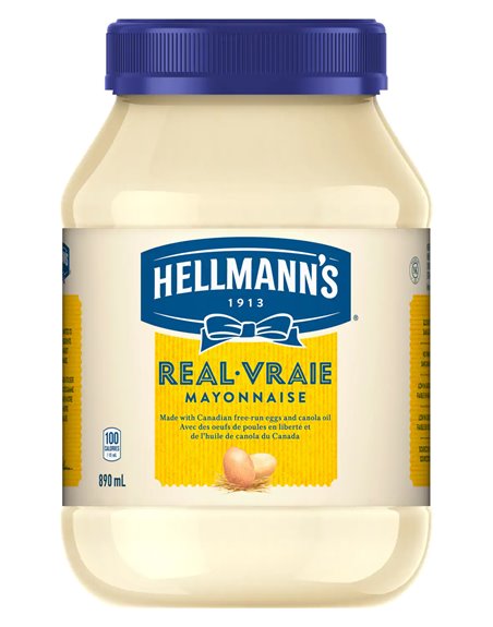 22306 - Hellmann's Mayonnaise - 30oz. (890ml) (Case of 10) - Box:  - Loc: G6