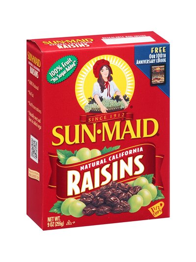 22390 - Sun Maid Raisins, 9 oz. - ( box of 24 ) - Box:  - Loc: N3