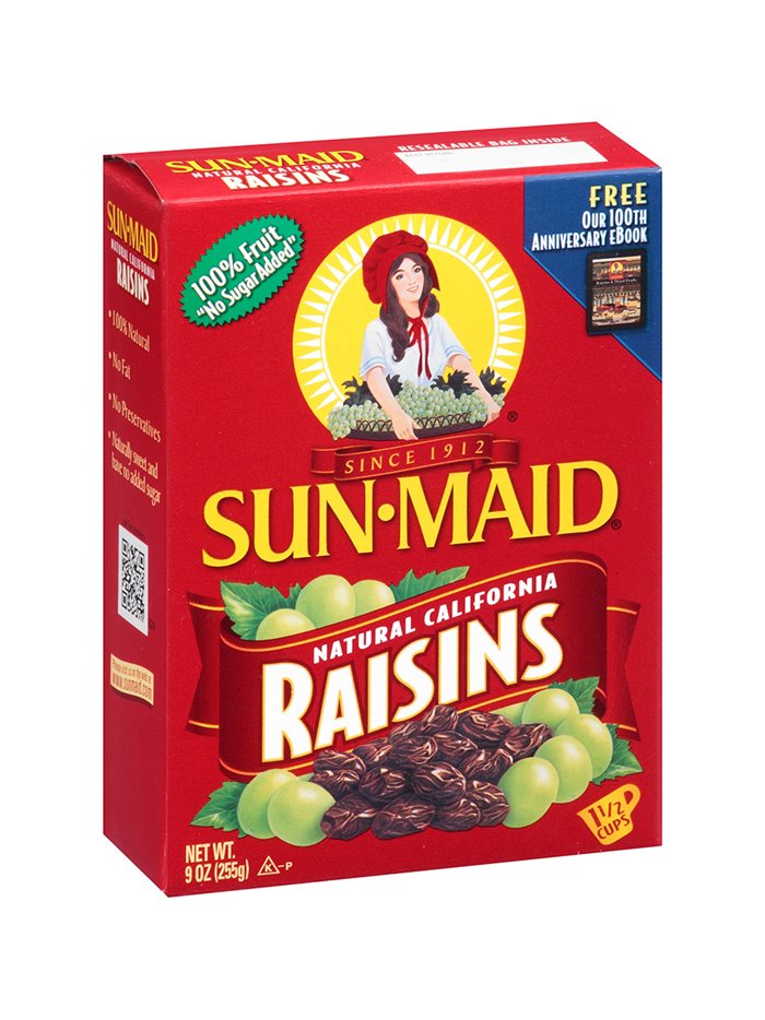 22390 - Sun Maid Raisins, 9 oz. - ( box of 24 ) - Box:  - Loc: N3