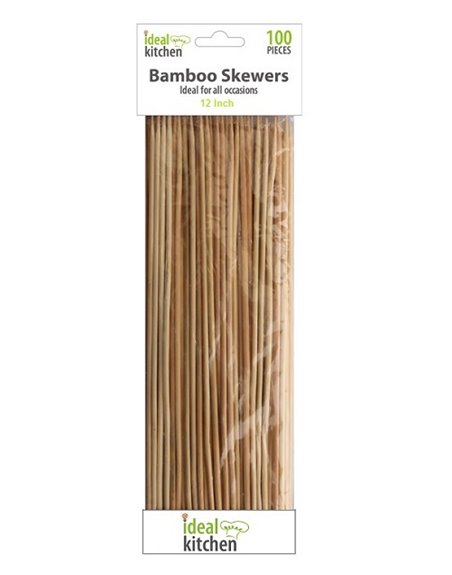 22402 - Ideal Kitchen Bamboo Skewers ( Palitos BBQ ) - 100ct - Box:  - Loc: I8