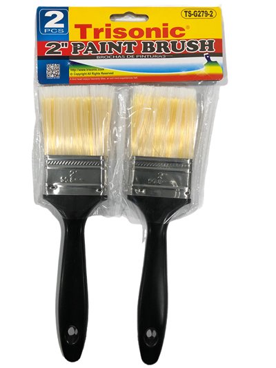 22408 - Trisonic Paint Brush 2" - 2 Pack ( TS-G279-2 ) - Box:  - Loc: A1