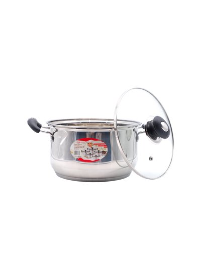 22599 - Non-Stick Sauce Pot W/ Glass Lid - 3.8 Qt. - Box:  - Loc: J10
