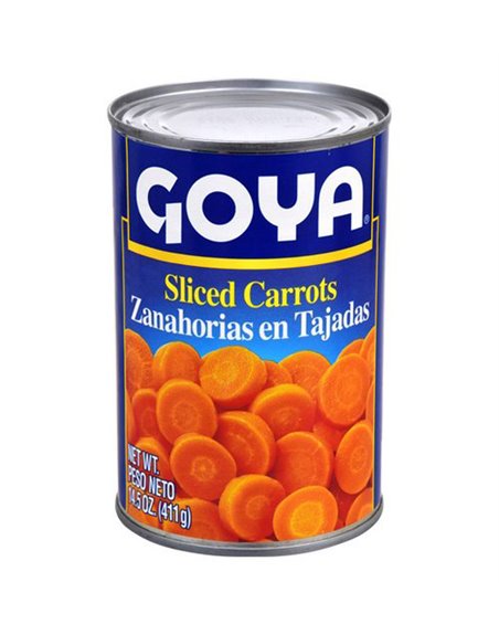 22710 - Goya  Carrots Sliced  - 14.5 oz. (Pack of 24) - Box:  - Loc: G11