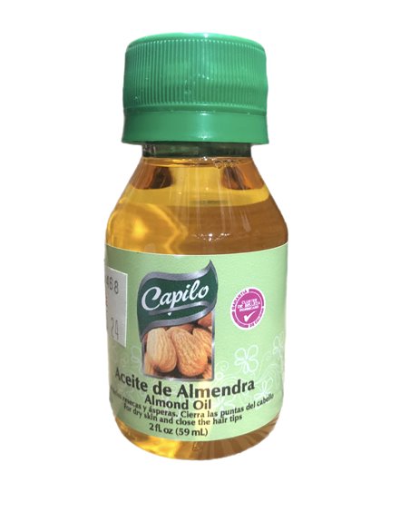22799 - Capilo Almond Oil ( Aceite Almond ) - 2 fl. oz. - Box:  - Loc: L2