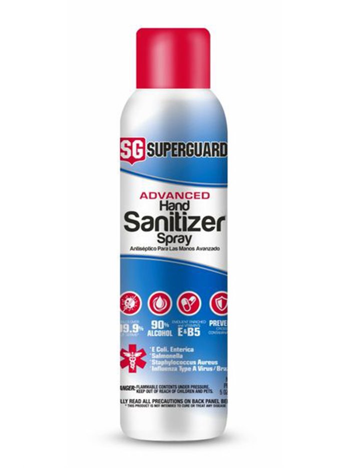 22852 - Safeguard Hand Sanitizer 5oz Spray 90% alcohol - Box:  - Loc: H0