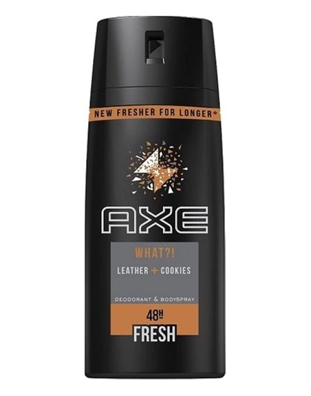 22859 - Axe Body Spray Leather Cookies - 150ml - Box:  - Loc: K9