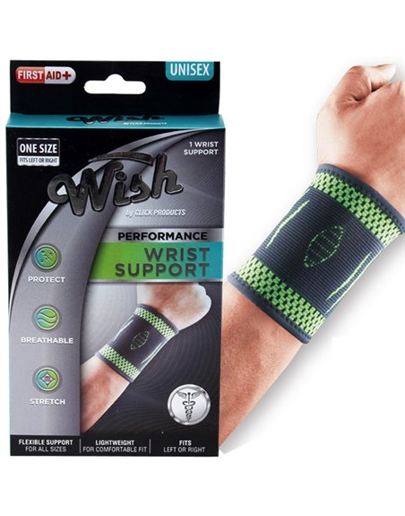22893 - Wish Performance Wrist Support, 2Pkg - 12ct - Box:  - Loc: N14