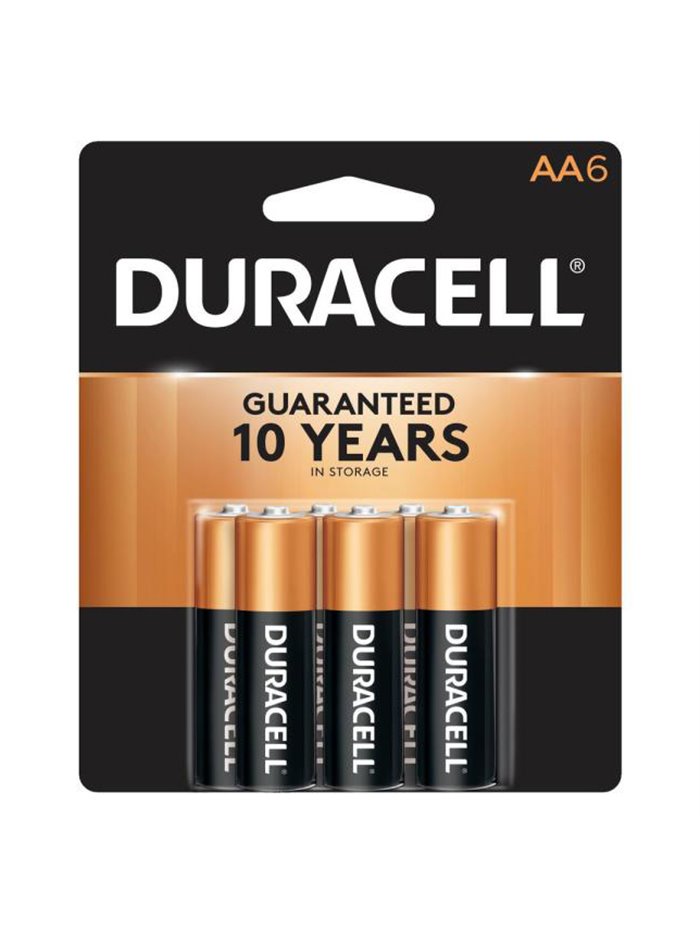 22981 - Duracell Batteries Coppertop, AA-2 - 6 Pack/2ct - Box:  - Loc: J3