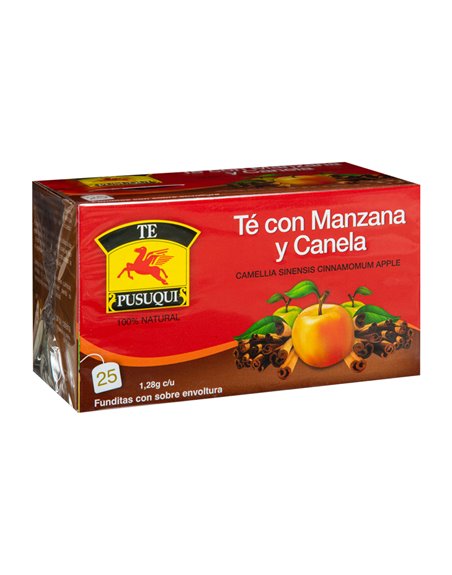 23005 - Pusuqui Te Manzana Canela Tea - 25 bag - Box:  - Loc: R7