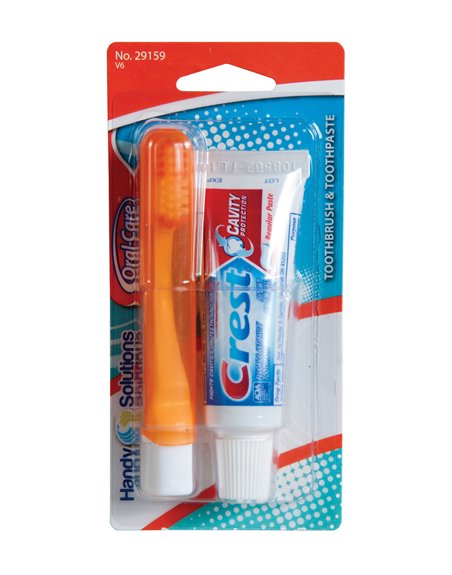23089 - Oral Care Travel Kit With Crest Tooth Paste - Box:  - Loc: K9