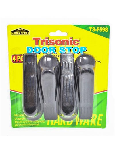 23115 - Trisonic Door Stoppers ( TS-F598 ) - 4 Pack - Box:  - Loc: A1