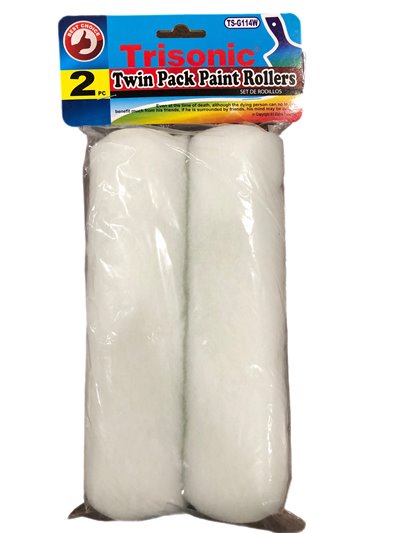 23160 - Trisonic Twin Pack Paint Rollers 9" - 2 Pcs ( TS-G114W ) - Box:  - Loc: A1