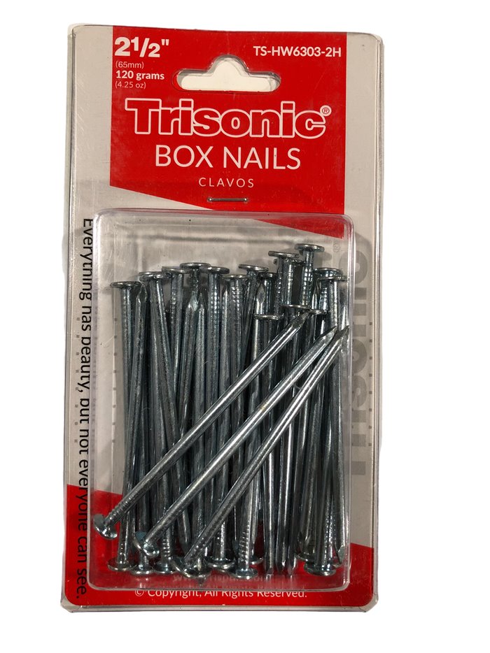 23164 - Trisonic Box Nail 2.5'' - 108ct - Box:  - Loc: A1