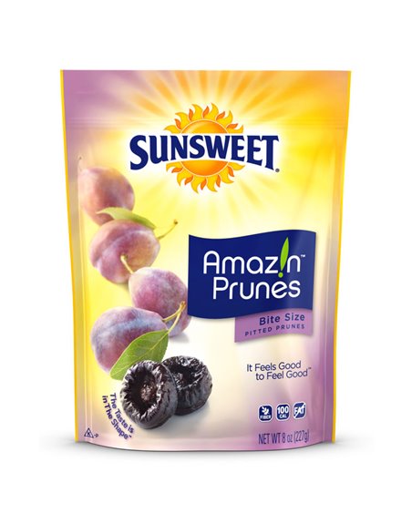 23219 - Sunsweet Pitted Prunes Bite Size Prunes ( Bag ) - 8 oz. - Box:  - Loc: N0