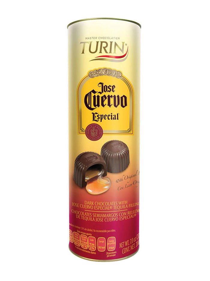 23523 - Turin Dark Chocolates Jose cuervo 7.0 oz - Box:  - Loc: C.J.2