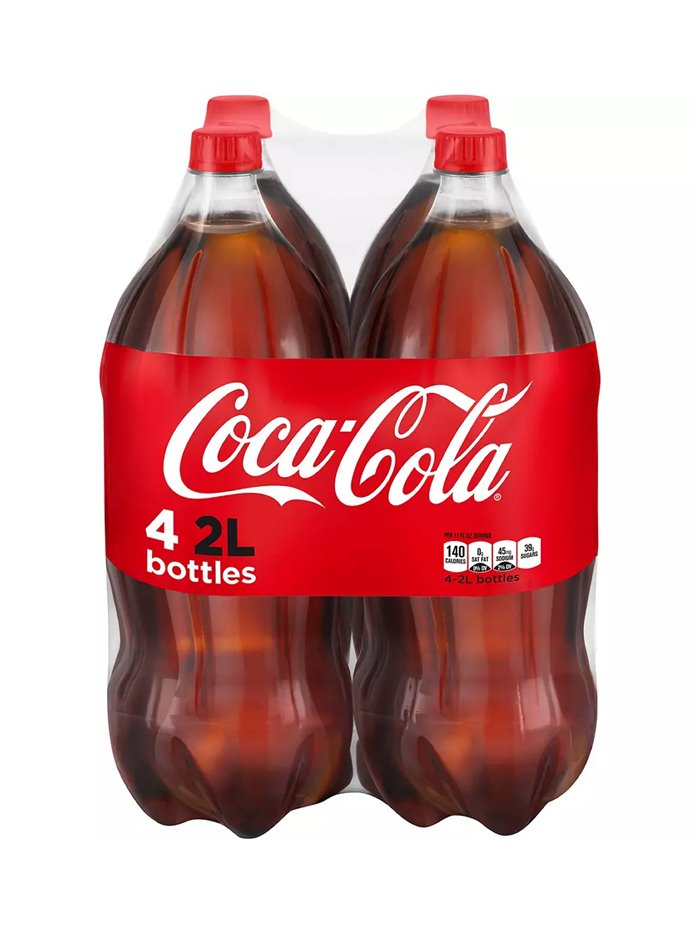 23570 - Coke ( Coca-Cola ) - 2 Lt. ( 4 Bottles ) - Box:  - Loc: D6