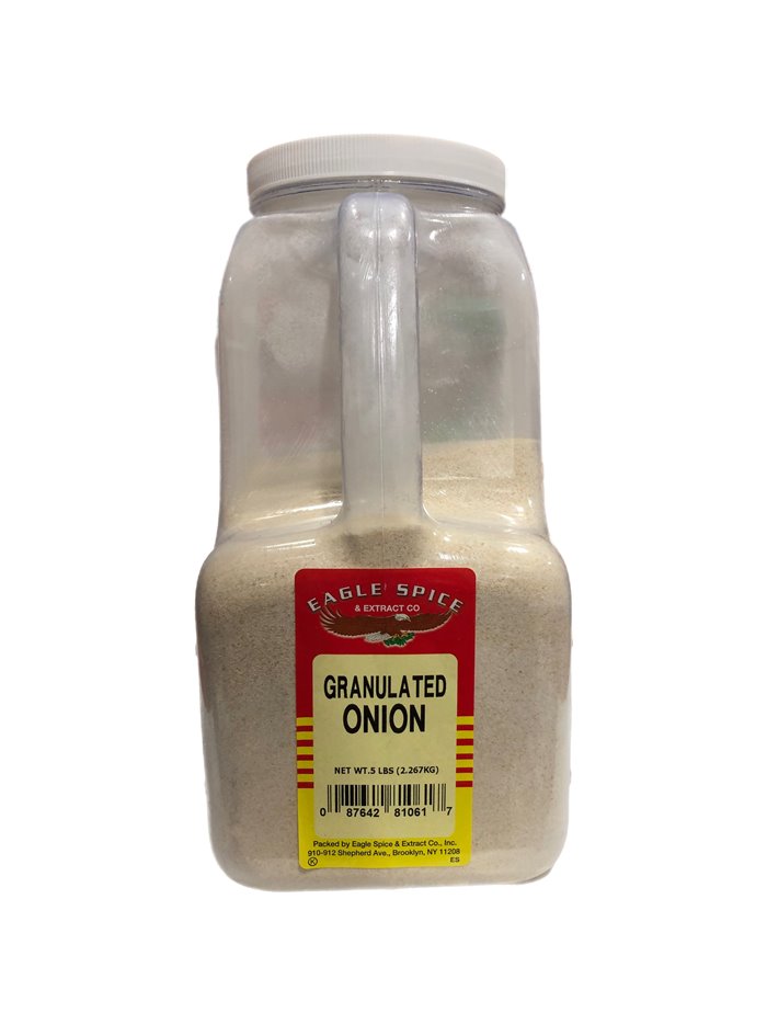 23649 - Eagle Spice Granulated Onion - 5lbs. (Case of 6) - Box:  - Loc: S12