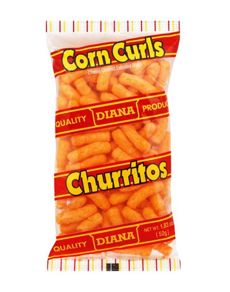 23678 - Diana Corn Curls (Churritos)  Small 1.69 oz - Box:  - Loc: N6