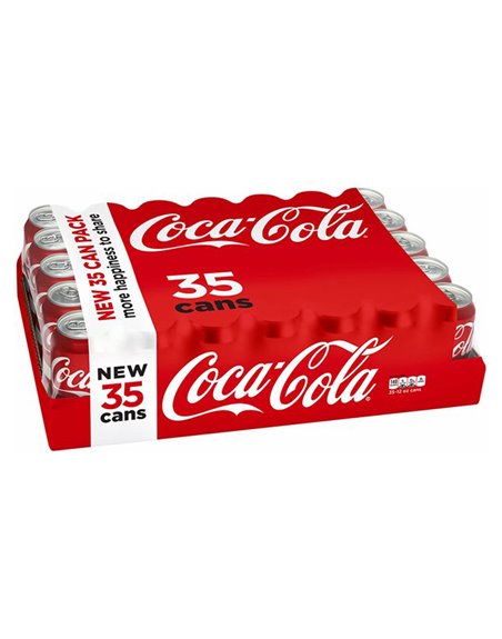 23770 - Coke ( Coca-Cola ) Can - 12 fl. oz. ( 35 Cans ) - Box:  - Loc: D4