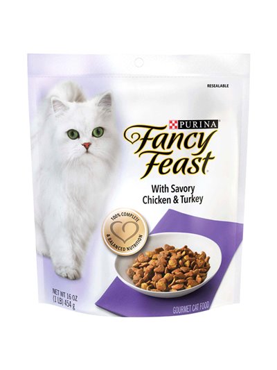 23804 - Purina Fancy Feast Savory Chicken & Turkey - 16 oz. (Case of 4 bags) - Box:  - Loc: S1