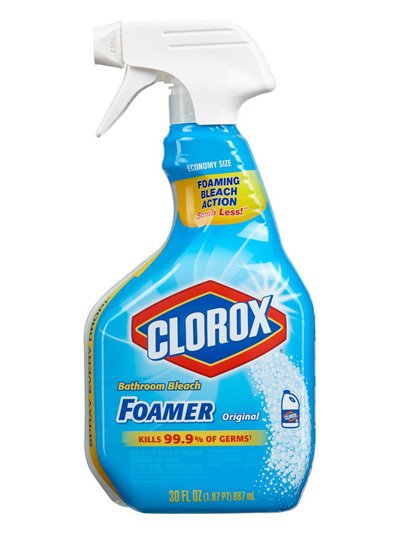23828 - Clorox Spray, Bathroom Bleach Foamer, Ocean Mist  ( 30614 ) - 30fl.oz Blue - Box:  - Loc: A0