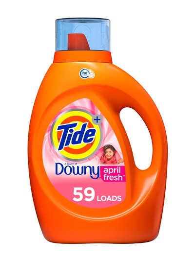 23854 - Tide Liquid Detergent, HE W/ Downy, April Fresh - 92 fl. oz. (Case of 4) - Box:  - Loc: C5
