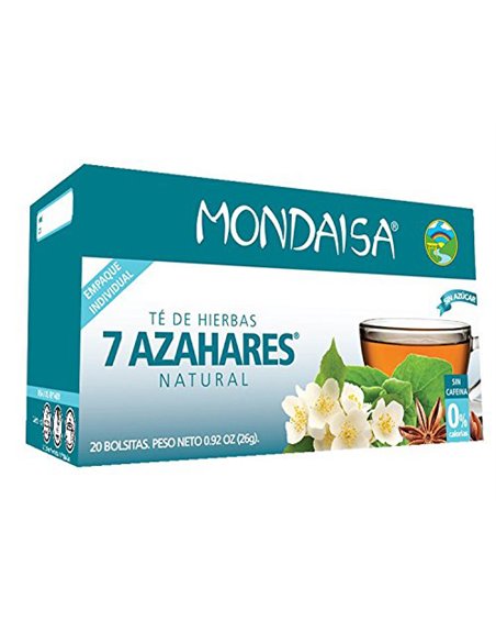 23870 - Mondaisa 7 Azahares Natural Tea 0.92 oz - 20 bag - Box:  - Loc: R7